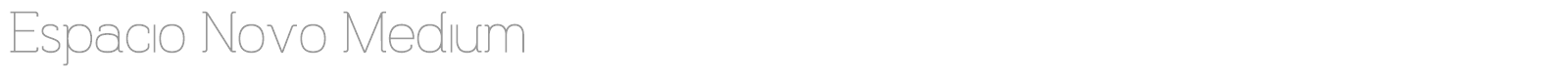 Espacio Novo font preview